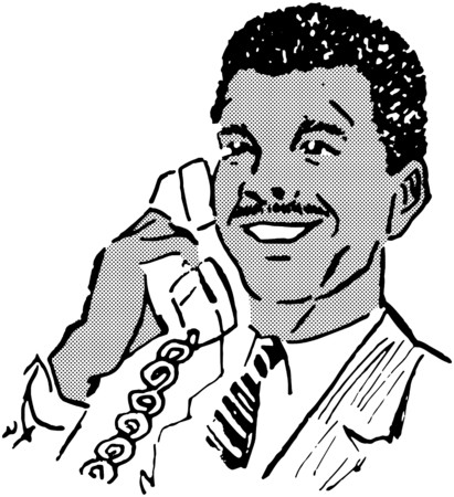 Man On The Phone 3のイラスト素材