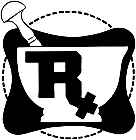 RX Symbol On Mortarのイラスト素材