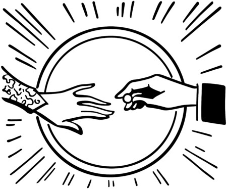 Placing Wedding Ringのイラスト素材