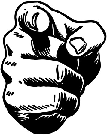 Pointing Handのイラスト素材