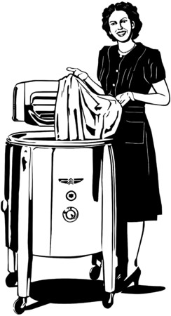 The Modern Fifties Washerのイラスト素材