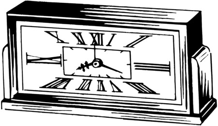 Roman Numeral Alarm Clockのイラスト素材