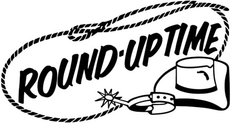Round Up Time Bannerのイラスト素材