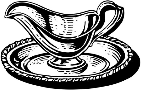 Silver Gravy Boatのイラスト素材
