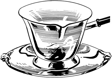 Silver Milk Ladleのイラスト素材