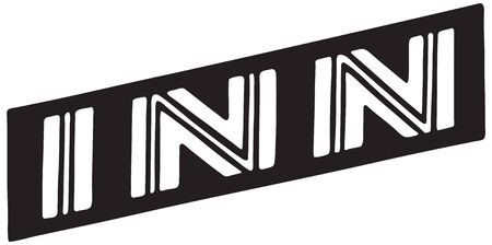 Inn - banner for tourist lodgingの写真素材