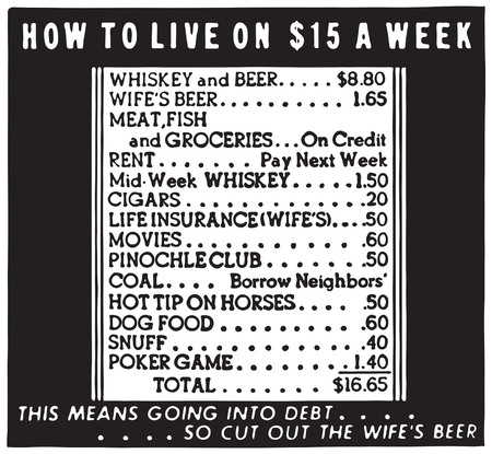 How To Live On 15 A Weekの写真素材