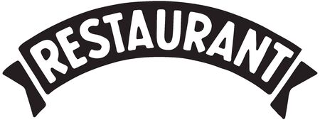 Restaurant - Banner for food establishmentの写真素材