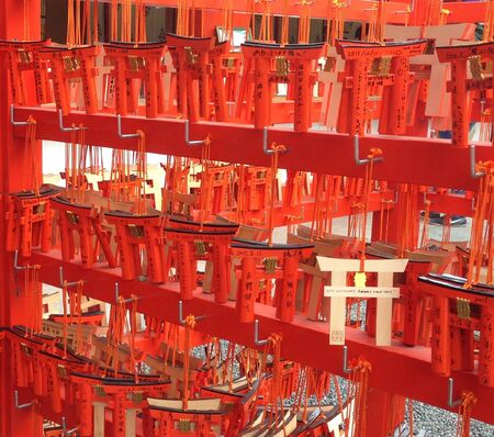 Red Gate symbol at Shrine in Kyoto,Japanの素材