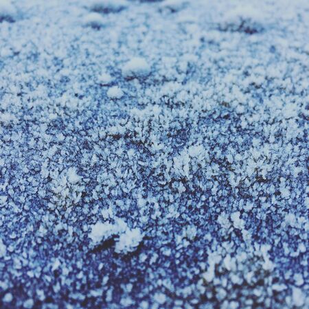 Snowflakes on the groundの素材