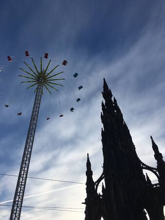 Silhouette of Scotland monumentの素材