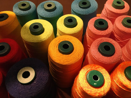 Colorful thread for textile