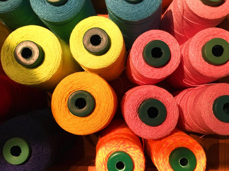 Colorful thread for textile industryの素材