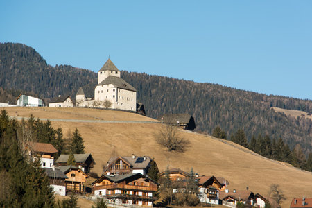 Castle of St.Martin in Thunのeditorial素材