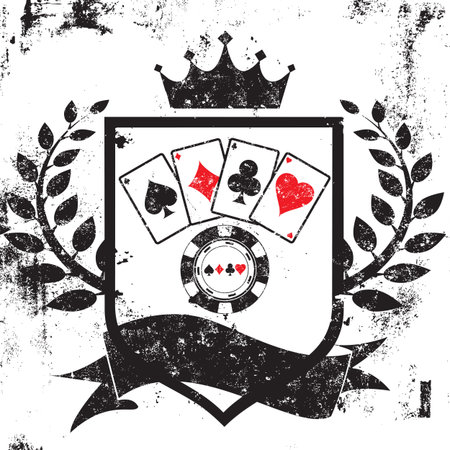 Poker shield insignia
