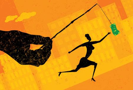 Chasing a Dollarのイラスト素材