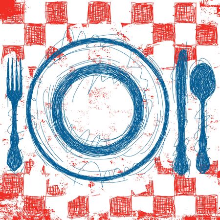 Blue Plate Specialのイラスト素材