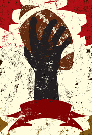 Arm raising a footballのイラスト素材