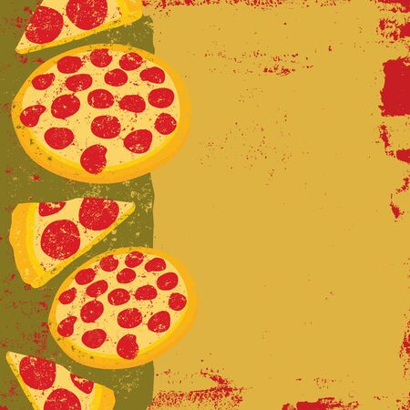 Tasty Pizza Backgroundのイラスト素材