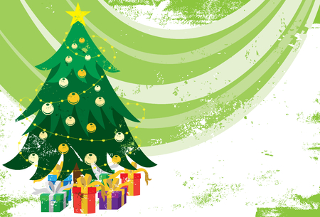 Christmas Tree Backgroundのイラスト素材