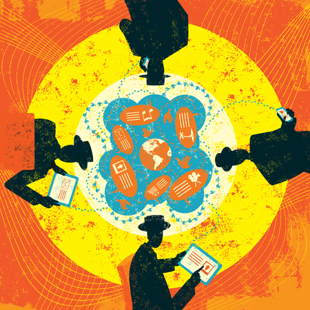 Social Media Networkingのイラスト素材