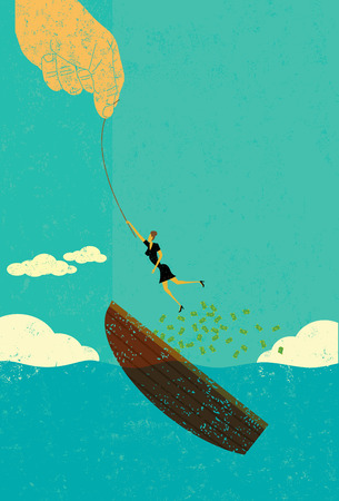 Help escaping bankruptcyのイラスト素材