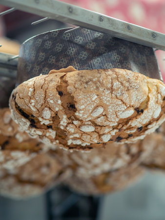 panettone cooking secrets concept hanging up down in the kitchenのeditorial素材