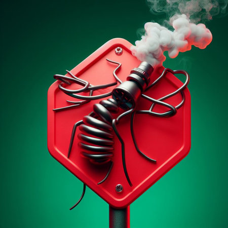 spiral coil smoke pyrethrum insecticide mosquito warning sign warning area green solid background generative ai artの素材