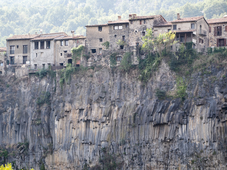 Town of Castellfollit de la Roca, Spainの写真素材