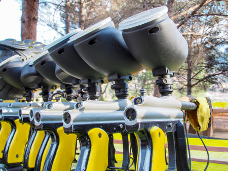 Weapons for paintball