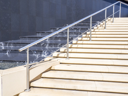 Ladder shaped fountainの写真素材