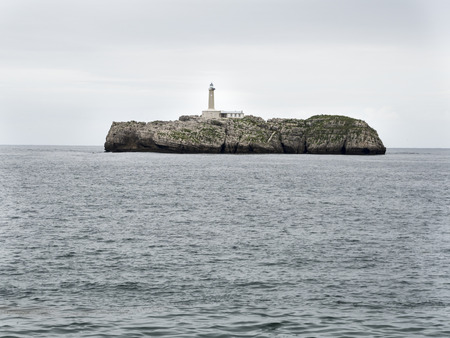 Isla de Mouro in Santander, Spainの写真素材
