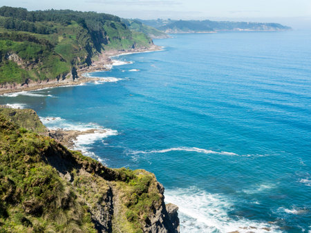Cliffs on the Cantabrian coast in Spain