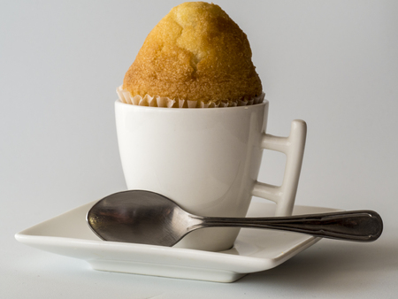 Coffee with cupcakeの写真素材
