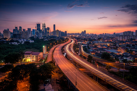 Sunset in Kuala Lumpur