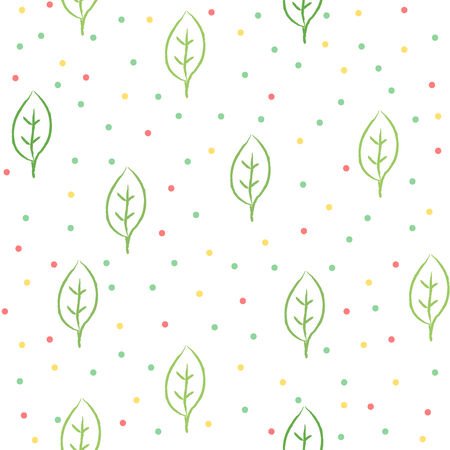 Simple nature patternのイラスト素材