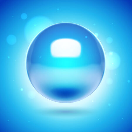 Glossy blue realistic backgroundのイラスト素材