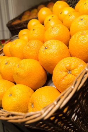 many fresh raw orange, realの写真素材