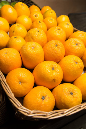 many fresh raw orange, realの写真素材
