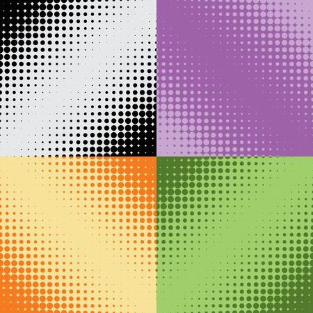 Halftone texture, seamless pattern, raster effectsのイラスト素材