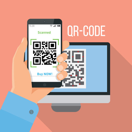 Mobile app for scanning QR-code.
