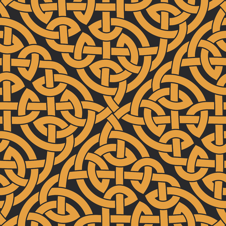 Seamless Celtic knot infinity pattern. Vector illustrationのイラスト素材
