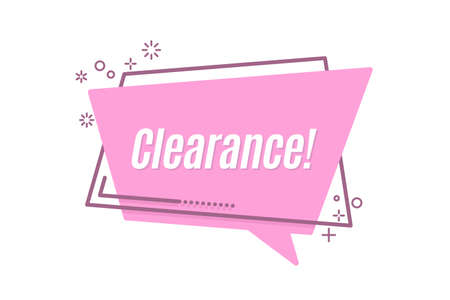 Flat linear promotion sticker, scroll, price tag, sticker, badge Vector illustrationの写真素材