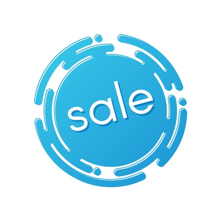 Creative sale discount or promotion label design, price tag, sticker, badge, poster. Vector illustrationのイラスト素材