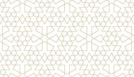 Seamless pattern in authentic Arabian style.のイラスト素材