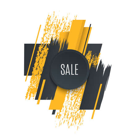 Flat promotion original banner, sales background, price tag.のイラスト素材