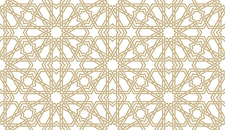 Seamless paper pattern in authentic arabian style.のイラスト素材