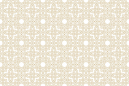 Seamless geometric pattern in authentic arabian style.のイラスト素材