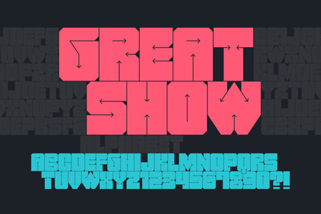 Original alphabet design, minimalism style, trendy characters set. Vector illustration.のイラスト素材