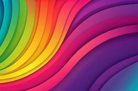 Colorful abstract background with curved lines. Vector illustration. Eps 10の素材